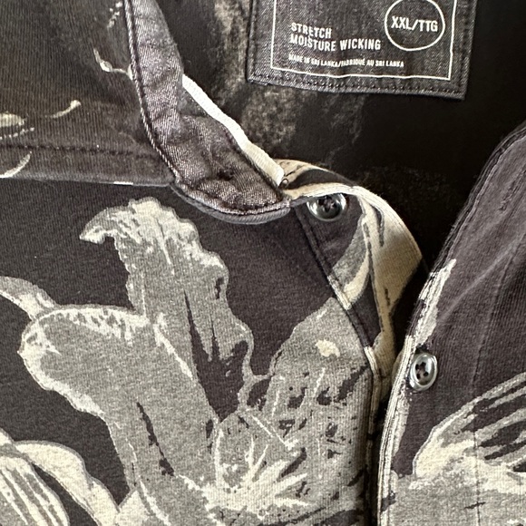 Express Charcoal Floral Men's Shirt - Picture 2 of 4